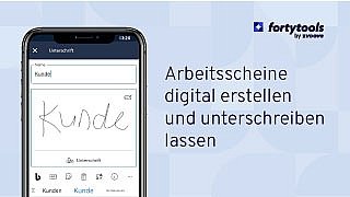 Arbeitsschein: digitale Arbeitsdokumentation